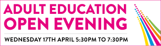 Join us for an Adult Education Open Evening