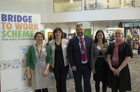 Secretary of State joins award-winning initiative at Loughborough College as big names look out for new talent