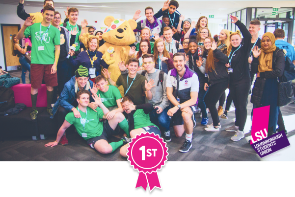 Students with Pudsy Bear