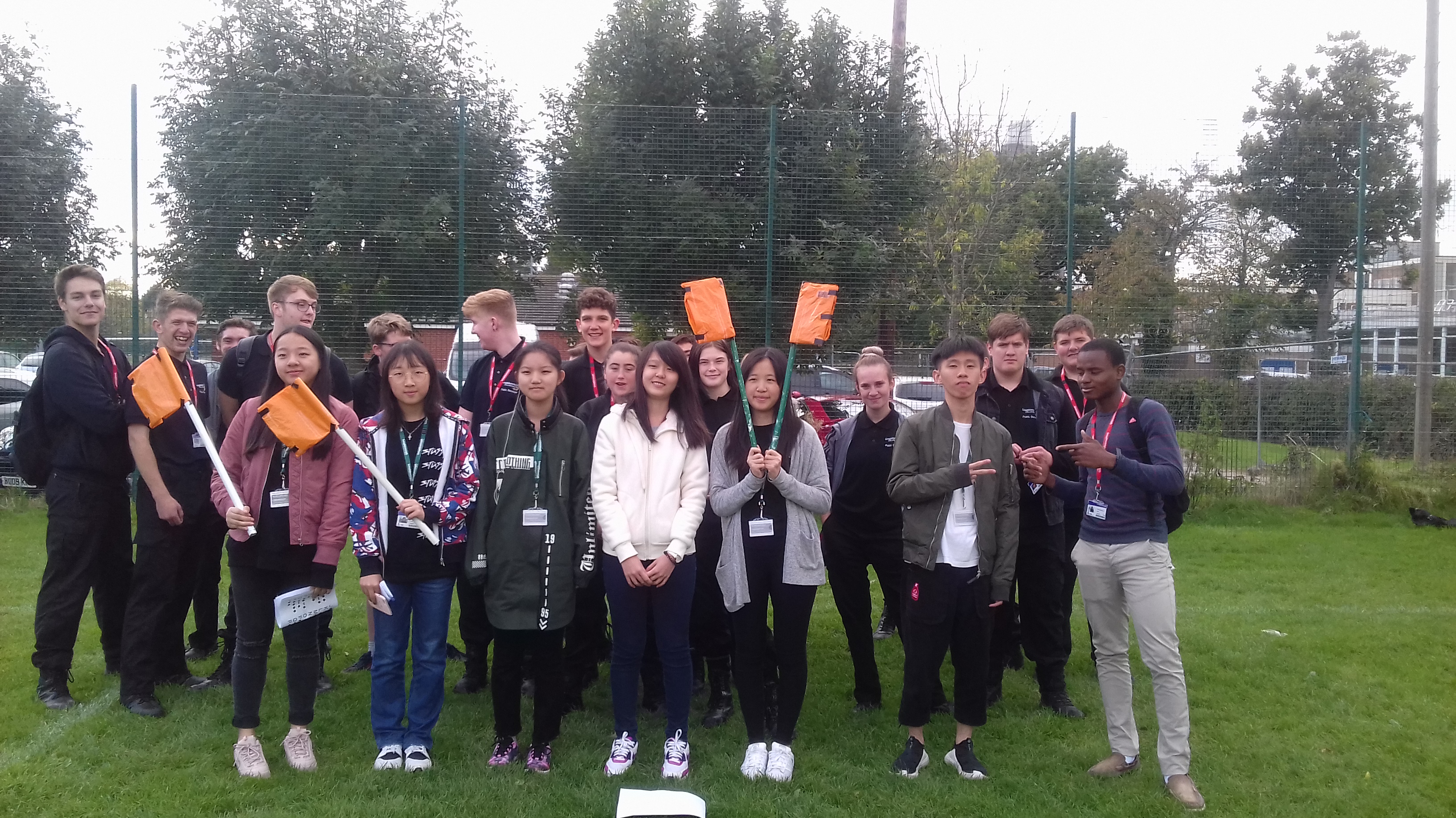 Loughborough College students raise flag for international communications Loughborough College students raise flag for international communications