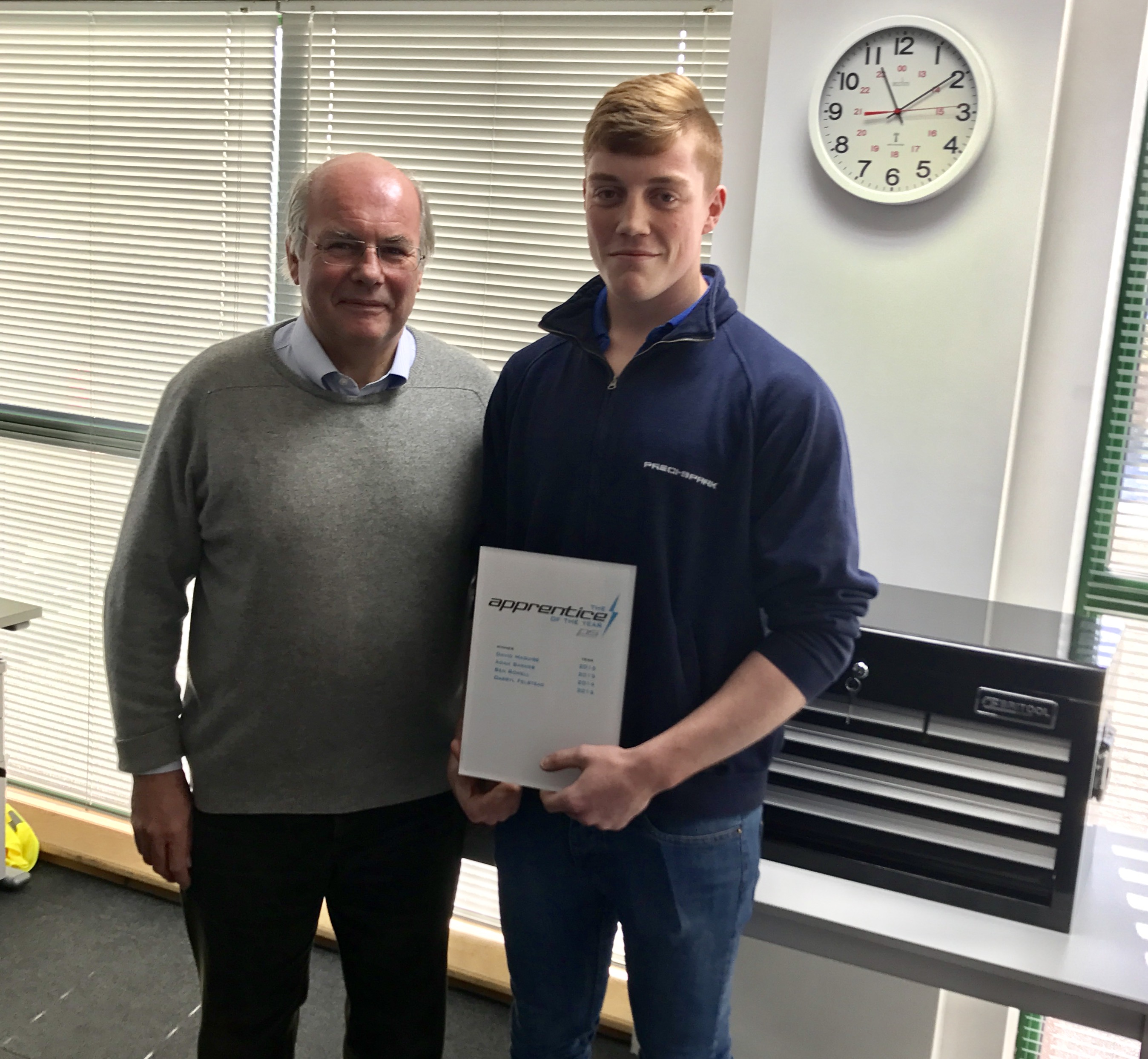 Leading high tech manufacturer presents top award to Loughborough College apprentice Leading high tech manufacturer presents top award to Loughborough College apprentice