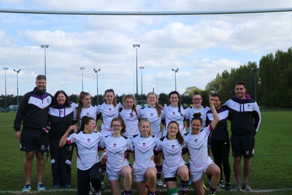 Rugby women medal winners for Loughborough College at major sport National Championship finals
