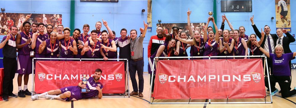 Loughborough College help Basketball Men and Women make it a double Championship win for first time ever 