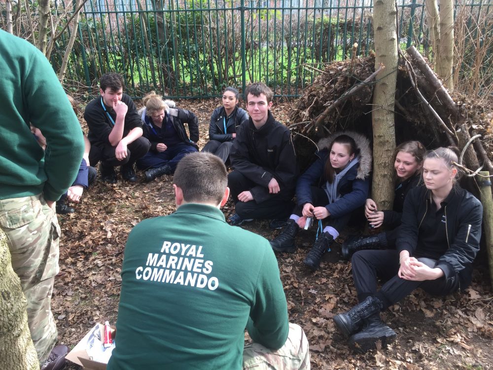 Royal Marines visit inspires Loughborough College students 
