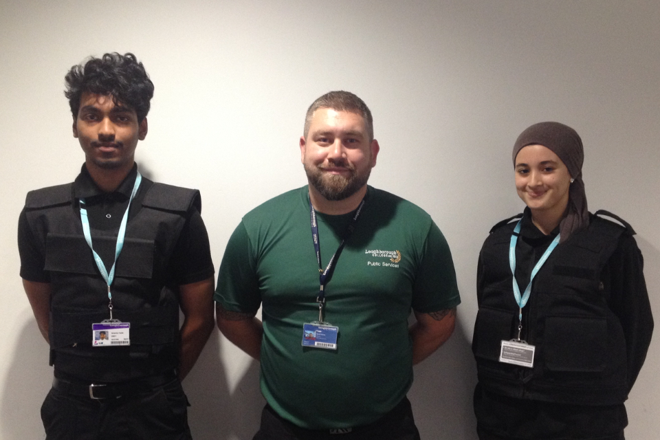 Body armour donation offers Loughborough College students vital insight into future careers