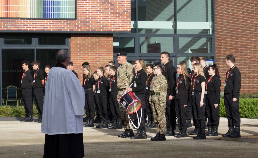 Students lead Armistice Day remembrance at Loughborough College