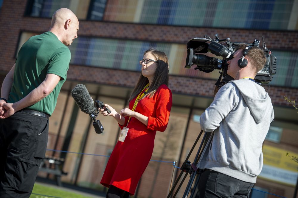 BBC TV captures Loughborough College students facing real life fire fighter challenge in pioneering partnership 