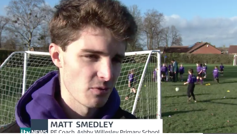 ITV features sport teacher from Loughborough College who has hit the headlines 