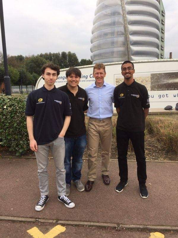 Surprise meeting with British astronaut Tim Peake for Loughborough College Space students