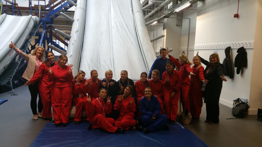 Hands on airline safety insight at Heathrow for Loughborough College students
