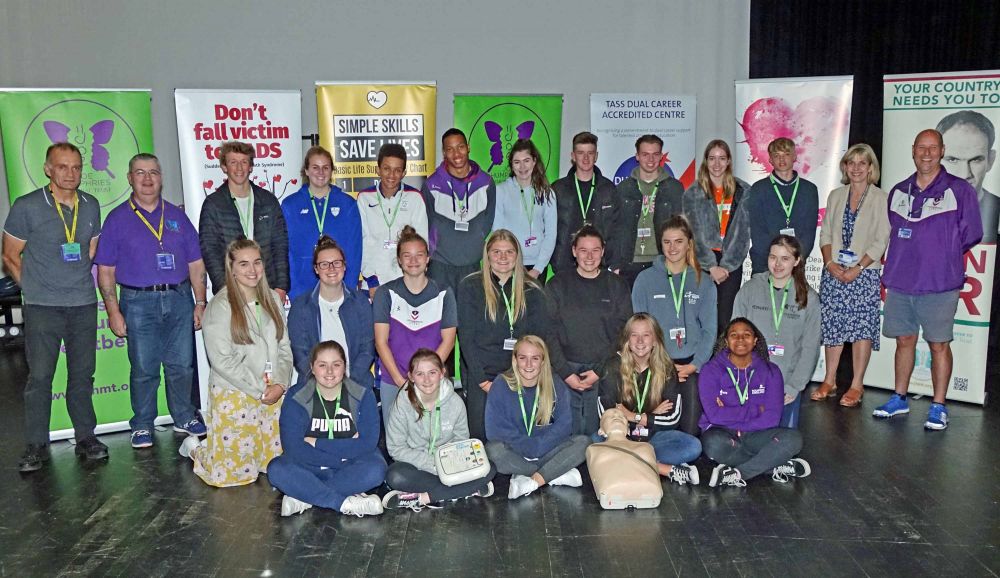 Loughborough College elite athletes boost heart health awareness to mark SADS week