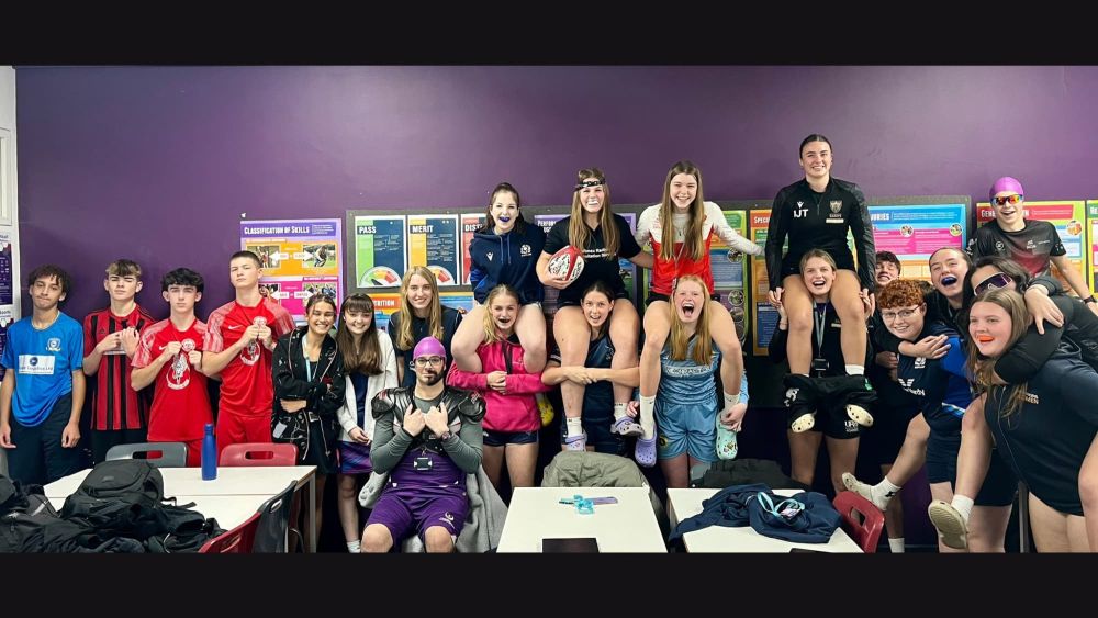 Students in their sports kits and fancy dress for Children in Need