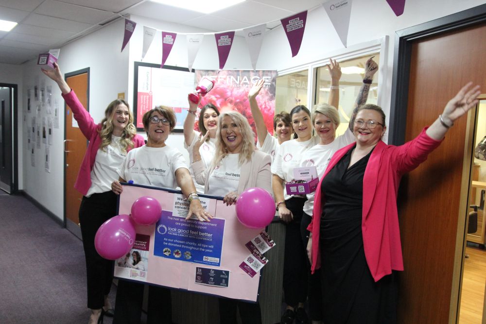 Hair and Beauty team celebrate the launch of Look Good Feel Better
