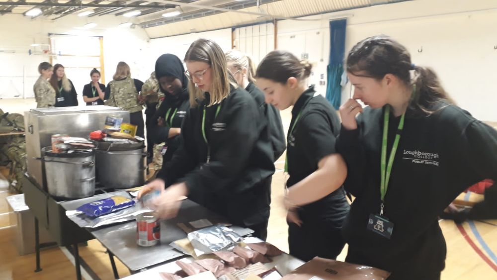 Public Services students have virtual cooking session with Army chefs